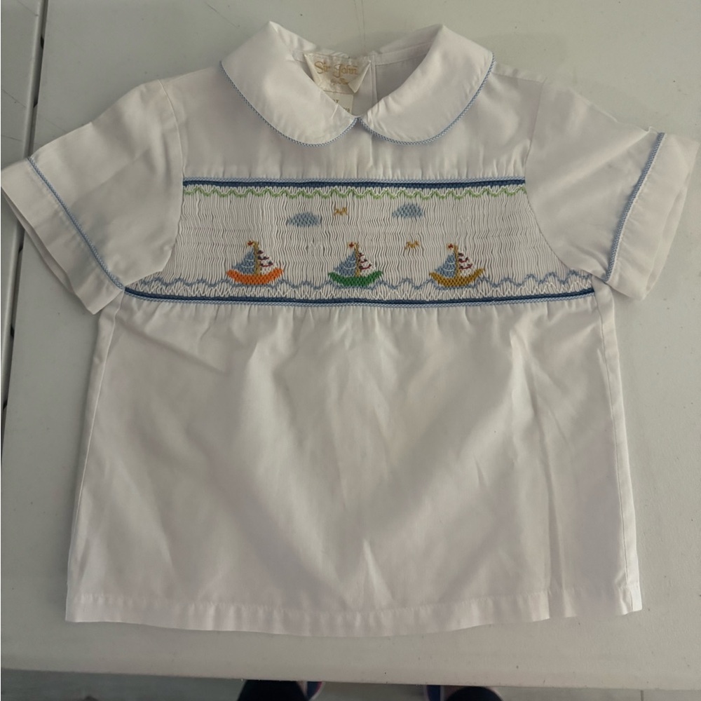 Boys Boutique Classic Smoked Shirt - Boats - Sir John by Rosalina